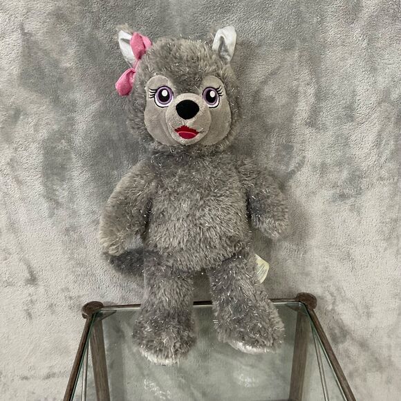 Build A Bear Violet BAB The Wolf 25th Birthday Exclusive +- 16" Great Wolf Lodge - Picture 11 of 13